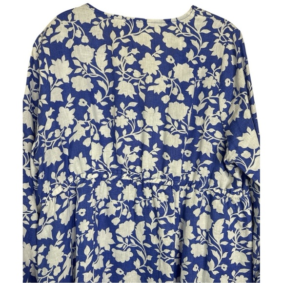 Boden Blue and White Floral Mini Dress - Picture 11 of 13